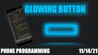 Glowing neon Button CSS only(full code only on mobile phone)#glowing #Neon#button#phone #programming