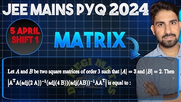 Let A and B be two square matrices of order 3 such that |A| = 3 and |B| = 2. Then |AᵀA(adj(2A))-¹..|