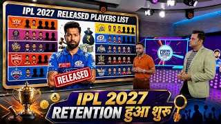 IPL 2027 Retention Process Live - IPL 2027 All Team Released Players | IPL 2027 Released Players