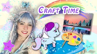 Craft 3 | Skyla and The Wonderful Watercolour 🌅 (Tutorial) | For Kids #english #art #craft