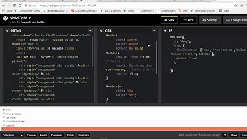 flexbox direction example  Styling with inline CSS style, styling with CSS classes vuejs essentials