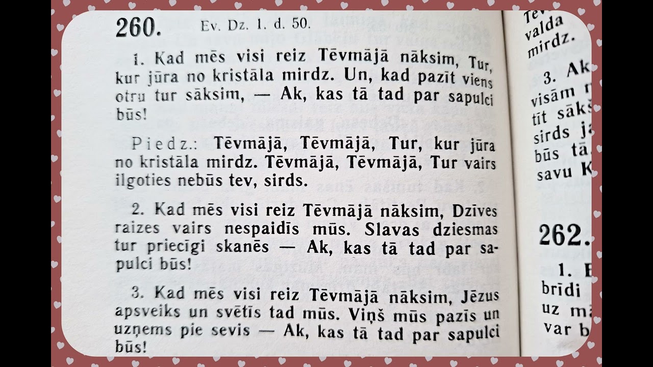 260. Kad mēs visi reiz Tēvmājā nāksim