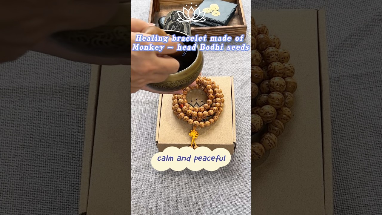 The most suitable healing bracelet for yoga is the natural bodhi seed bracelet.