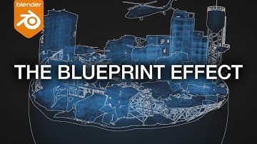 THE BLUEPRINT EFFECT in Blender