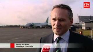 Eerste Glijvlucht Op Vliegveld Eelde