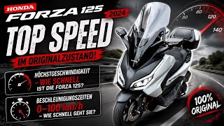 Honda Forza 125 - Top Speed und Beschleunigung - Originalzustand