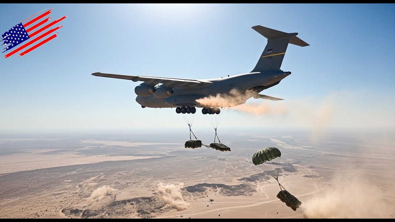 US Air Force C-17 Performs Mind-Blowing Precision Drop Near Combat Zone ...