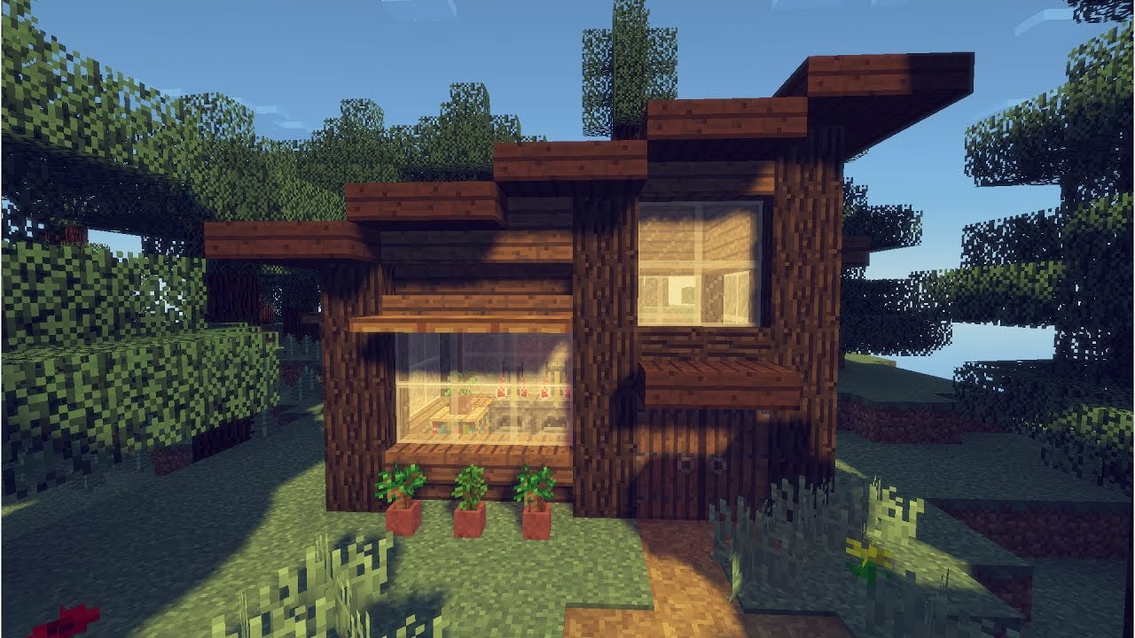 Wood Cabin A Minecraft House In Minutes Youtube