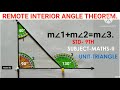 Remote interior angle theorem working model using papers std9th geometry deeps mathematics lab