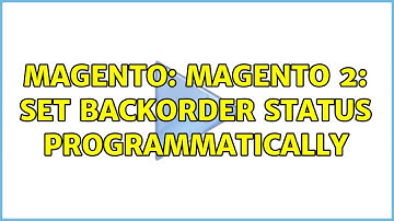 Magento: Magento 2: Set backorder status programmatically