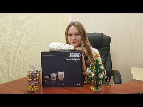 Delonghi Fancy Collection glasses Delonghi стаканы для эспрессо, капучино и латте Обзор #delonghi