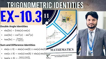 Class 11 Math Ex 10.3 Complete Trigonometric Identities||FSc ICS part 1 Math||