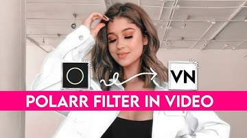 How to add polarr filter in video.