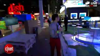 Brian Tong's live tour of the Hisense booth at CES 2013