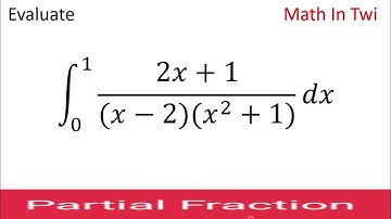 How to solve definite integral 2x+1/(x-2) (x^2 +1) dx with partial fraction