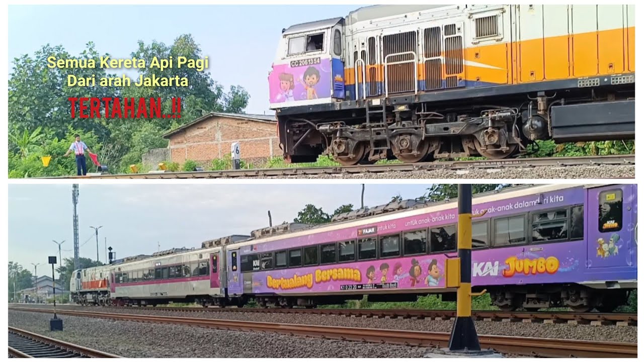 WESEL TERINDIKASI ADA KERUSAKAN‼️BENDERA MERAH & KUNING DIKIBARKAN. Semboyan 3 & 2C St Kosambi Bag 1