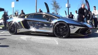 Crazy Silver Gold Lamborghini Aventador SV Next for goldRush Rally Team Salamone Lamborghini Aventador Svj Silver