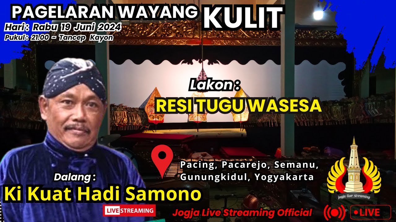 LIVE WAYANG KI KUAT HADI SAMONO // LAKON : RESI TUGU WASESA // PACING PACAREJO SEMANU