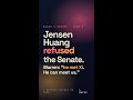 Jensen Huang just refused a Senate subpoena. Warren clapped back in 12 hours.