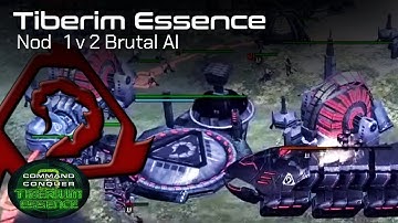 【Tiberium Essence】Nod vs 2 Brutal AI  | Tiberium Wars Mod