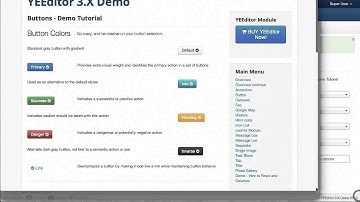 Joomla! YEEditor - Drag & Drop Editor - 03 Buttons Demo