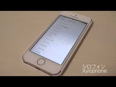 iPhoneの着信音を木琴でたたく1