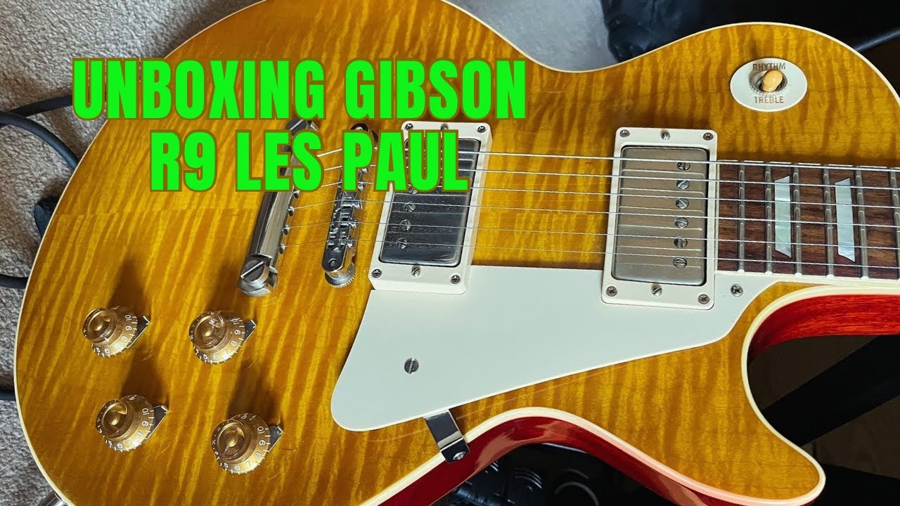Unboxing Gibson Les Paul R9 (Lemonburst)