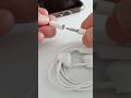 Plug the earphone jack into the 3.5mm headset jack to Lightning adapter for iPhone #shorts