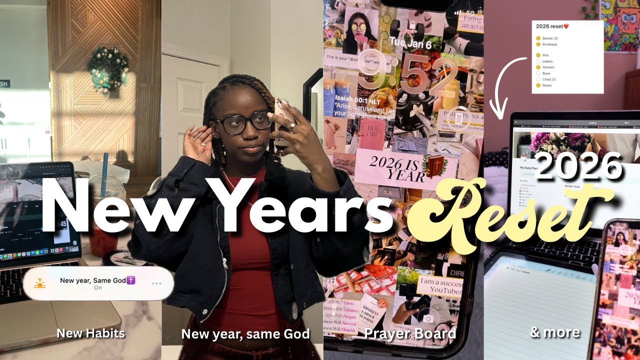 Начнём всё заново вместе с Новым годом *2026*🌟 | Молитвенная доска + Постановка целей + Уборка + ...