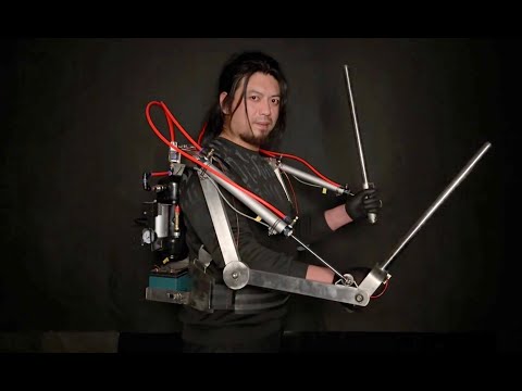 ENG)自製可輔助做菜按摩的機械外骨骼 Handmade Powered Exoskeleton For Cooking & Massage【手工耿Handy Geng】