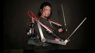 SUB) Handmade Powered Exoskeleton For Cooking & Massage 自製機械外骨骼【手工耿Handy Geng】