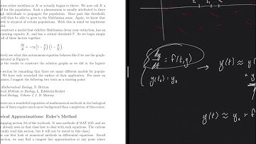 (ODE19) Euler’s Method (Part 1/2) - Outlining The Scheme