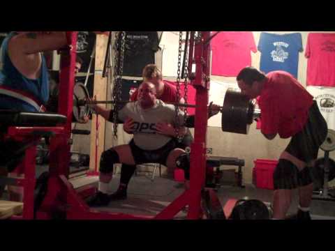 4/25/11 Brian Durham squat 705x5 just briefs at 259lbs