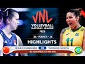 Zhang Changning vs Tandara Caixeta | China vs Brazil | VNL 2021 (HD)