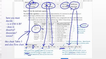 Chem 20 - net ionic equations video 1