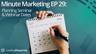 Planning Seminar Webinar Dates for Maximum Impact MM EP 29