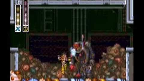 Megaman X2 - Stage: Robot Junkyard - Boss: Morph Moth Part 6/16