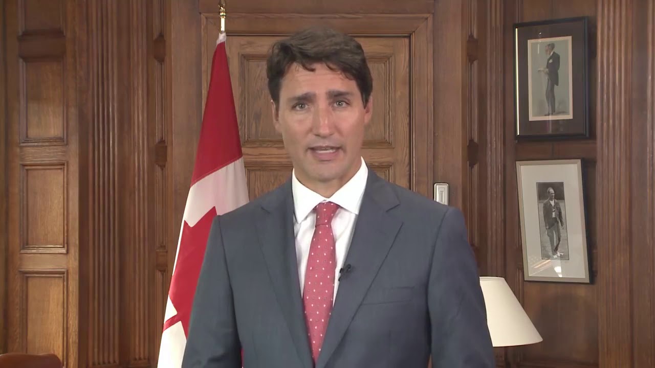 Prime Minister Justin Trudeau wishing Muslim Eid Mubarak 8/31/17