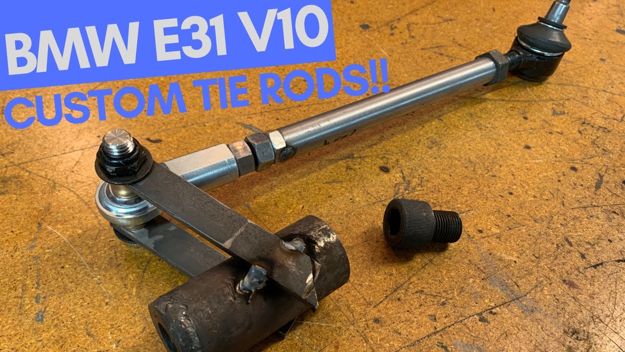 Steering is Practically Done - Offset E31 Tie Rod Construction!
