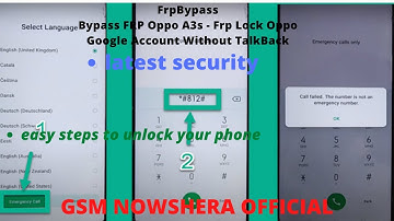 Bypass FRP Oppo A3s – Frp Lock Oppo Google Account Without TalkBack