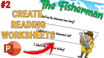 How To Create a Reading Worksheet in Powerpoint #2