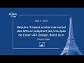 Réduire l'impact environnemental des APIs en adoptant les principes de Green API Design, Build, Run