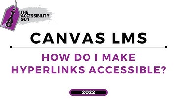 Canvas Accessibility: Hyperlinks