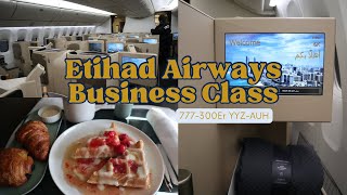 Etihad Airways 777300Er Business Class Flight Review  Toronto to Abu Dhabi