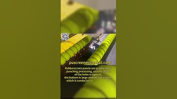 Natural wear resistant rubber screen for mining #punchingmachine #mining #miningscreen