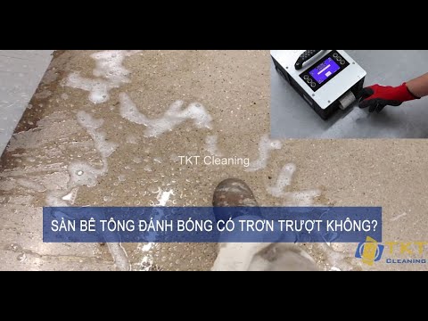 Video: Sàn bê tông đánh bóng có bị trơn trượt không?