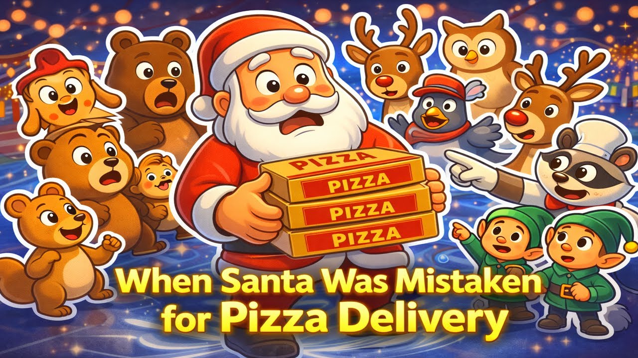 When Santa Was Mistaken for Pizza Delivery 😂🎄 3D Kids Cartoon
