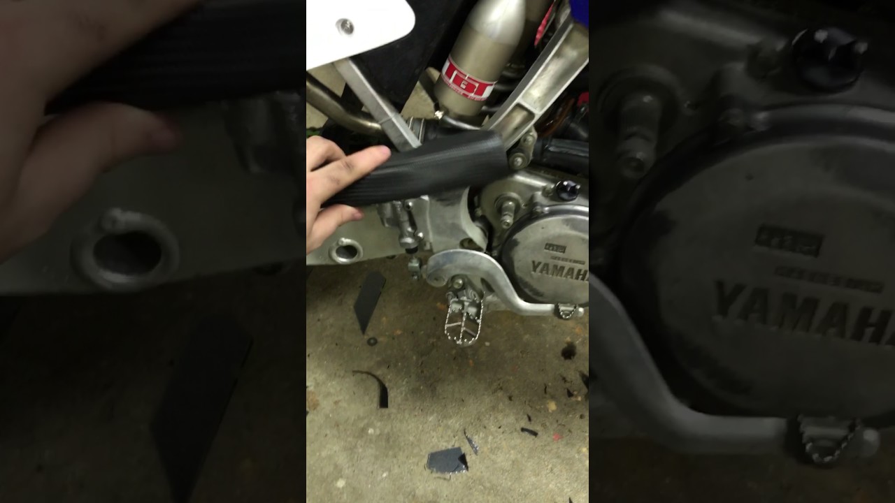 Home made DIY dirt bike frame guards using Kydex. YouTube