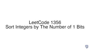 LeetCode 1356: Sort Integers by The Number of 1 Bits