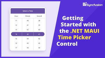 Getting Started with the .NET MAUI Time Picker Control